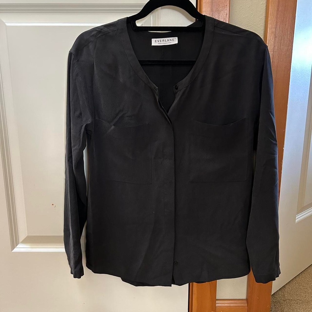 Everlane Silk Pocket Blouse